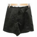 【中古】未使用品 リルリリー lilLilly サテンガーターショートパンツ ハーフパンツ F 黒 ブラック L24PF-PT02 /JS ■FF レディース 【ベクトル 古着】 250717