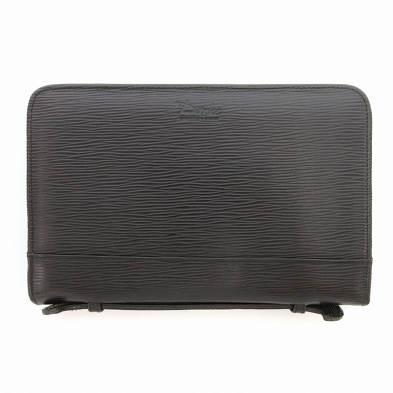 【中古】Danke ダンケ セカンドバッグ クラッチ 型押し 黒 ブラック /UO ■GY99 レディース 【ベクトル ..