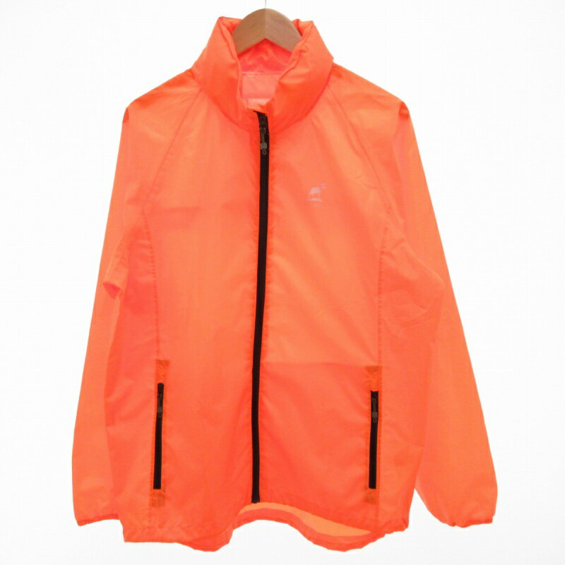 【中古】ファットムース FAT MOOSE Casey Tech Jaket パッカブルジャケット ジップアップ ロゴ L 蛍光色 オレンジ /GV メンズ 【ベクトル 古着】 250802