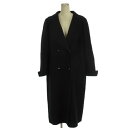 【中古】レリアン Leilian カシミヤ100% チェスターコート ロング ブラック 9 M ■GY09 レディース 【ベクトル 古着】 250906