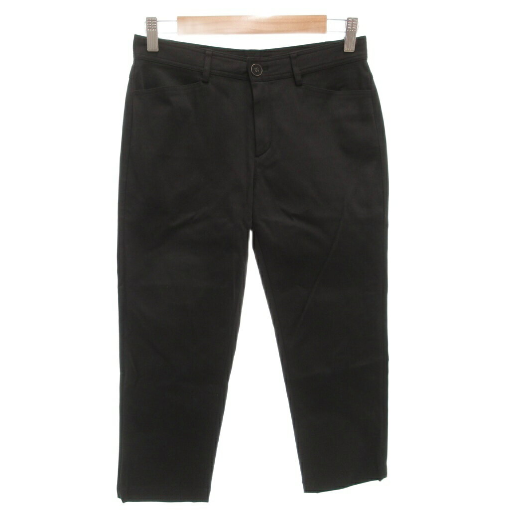 【中古】未使用品 クードシャンス CdeC COUP DE CHANCE タグ付き スラックス クロップドパンツ 36 黒 ブラック /FF ■FF レディース 【ベクトル 古着】 251031(4)