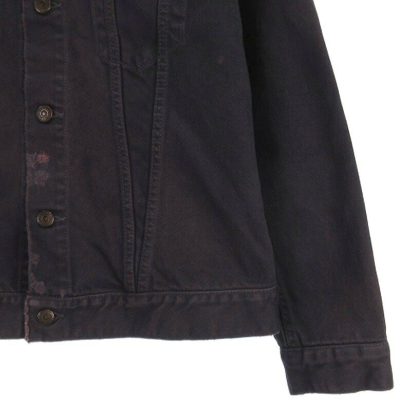 【中古】フルカウント FULLCOUNT Type 3 Twill Jacket Damaged ツイル デニム ジャケット ダメージ加工 2101DD パープル系 40 メンズ 【ベクトル 古着】 251022