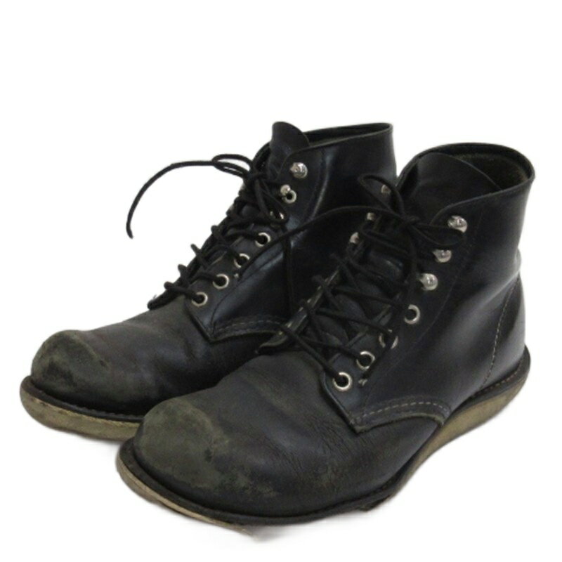 【中古】レッドウィング REDWING CLASSIC ROUND アイリッシュセッター ブーツ 8165 USA製 ブラック 7D 25-25.5cm メンズ 【ベクトル 古着】 251109