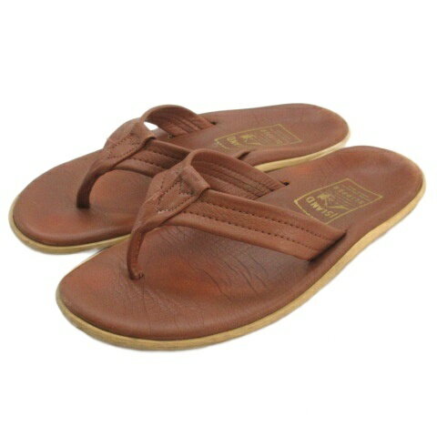 【中古】アイランドスリッパ ISLAND SLIPPER トング サンダル 7 ブラウン 251107E 靴 レディース 【ベ..