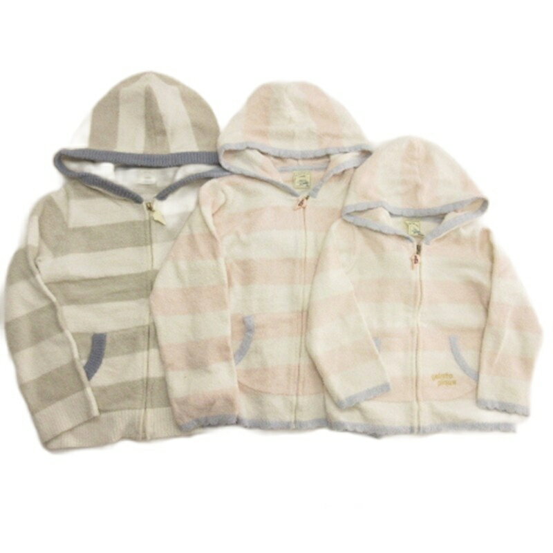 【中古】ジェラートピケ gelato pique ルームウェア キッズ パジャマ もこもこ パーカー 3点セット M XXS キッズ 【ベクトル 古着】 251118