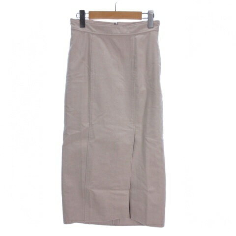 【中古】スピック&スパン Spick&Span タイト スカート ロング フェイクスエード F アイボリー ■TC レディース 【ベクトル 古着】 260120