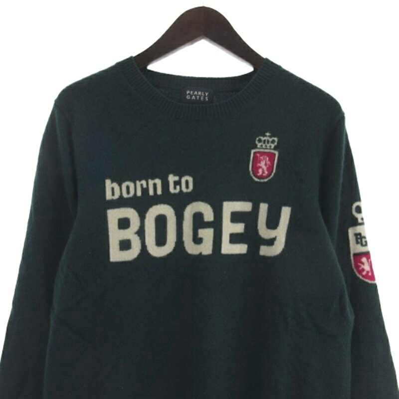 【中古】パーリーゲイツ PEARLY GATES カシミヤ100％ セーター ニット ゴルフウエ...