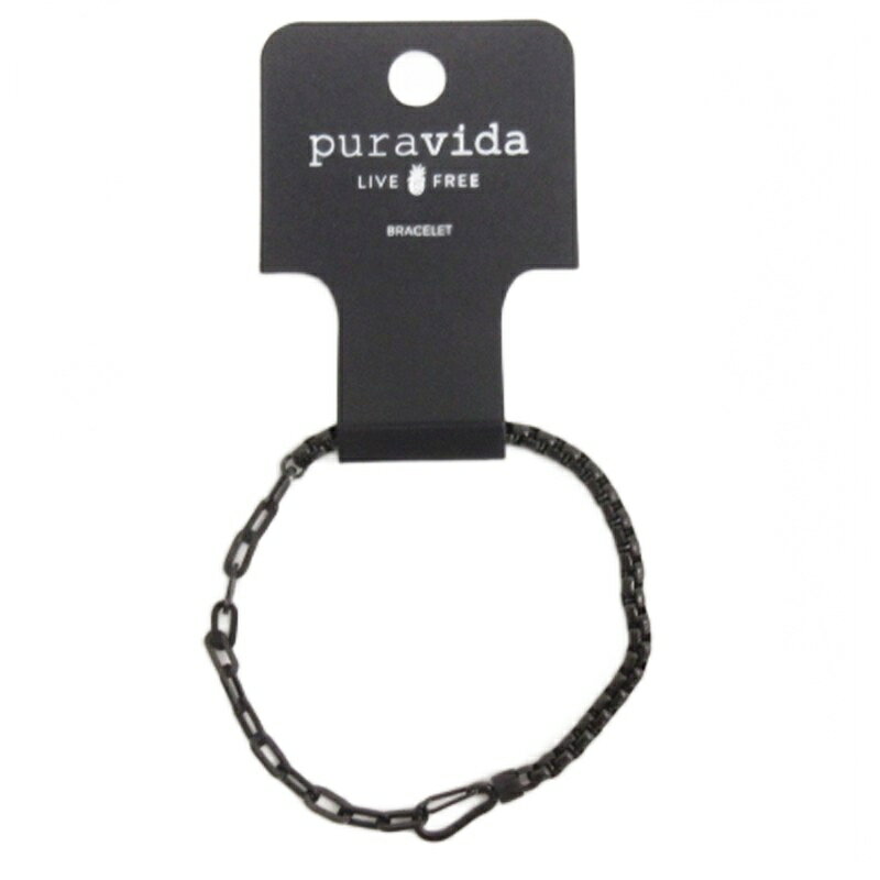 【中古】未使用品 puravida プラヴィダ ブレスレット ブラック メンズ レディース 【ベクトル 古着】 260322