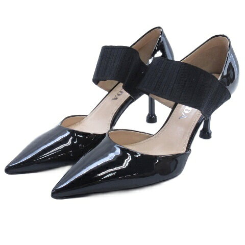 【中古】プラダ PRADA エナメル パン�