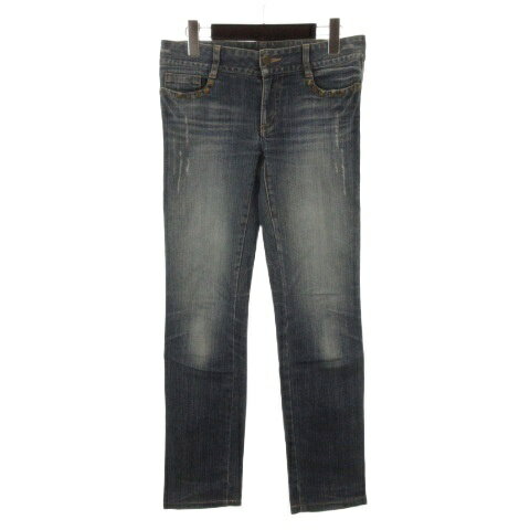 [Used] LOUNIE Denim Pants Jeans with Stud Embellishments, Size 38, Indigo, 260424E, Women's [Vector Used Clothing] 260424