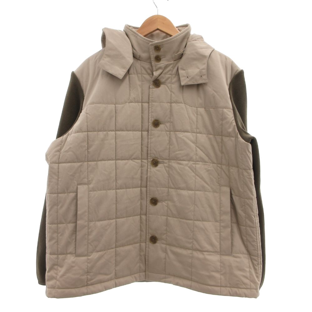 Rakuten - 【中古】ユニクロ UNIQLO JW ANDERSON コンビネーションキルティング ジャケット 上着 XL カーキ キルティング コンビネーションデザイン 長袖 /SX メンズ 【ベクトル 古着】 260518