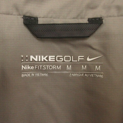 【中古】ナイキゴルフ NIKE GOLF ジップアップ ジャケット ゴルフウェア グレー レ...