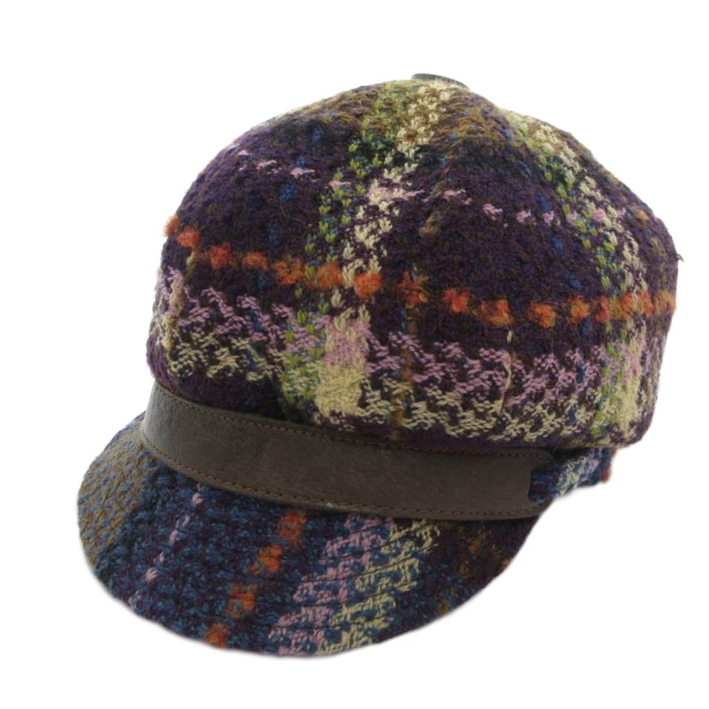 【中古】ボルサリーノ Borsalino キャスケット 帽子 チェック ウール マルチカラー /FF ■GY74 メンズ 【ベクトル 古着】 260513