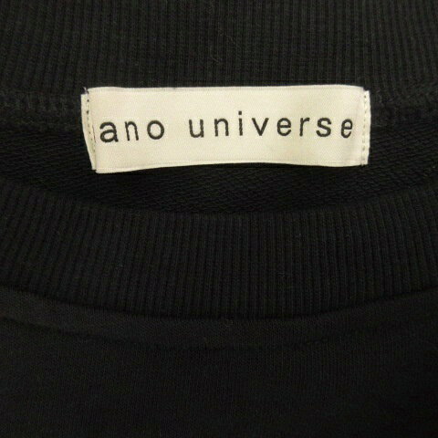 【中古】ナノユニバース nano universe 裾レースコンビ ペプラムカット トップス トレーナー スウェット ブラック 260514E レディース 【ベクトル 古着】 260514 vectorpremium-19083627 ブランド古着ベクトルプレミアム店 サンプル画像3