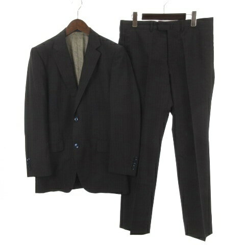 リキエスタ RICHIESTA SCABAL セットアップ スーツ ジャケット パンツ ストライプ ネイビー 260515E メンズ  260515