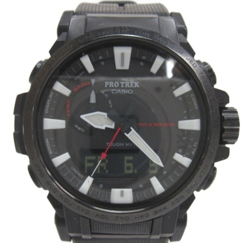 【中古】カシオ CASIO PROTREK プロトレック 電波ソーラー 腕時計 PRW-61Y メンズ 【ベクトル 古着】 260606