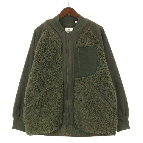 【中古】ユニクロ UNIQLO × ホワイトマウンテニアリング フリース オーバーサイズ ジャケット カーキ S 260713E メンズ 【ベクトル 古着】 260713 vectorpremium-19260564 ブランド古着ベクトルプレミアム店 パッケージ画像
