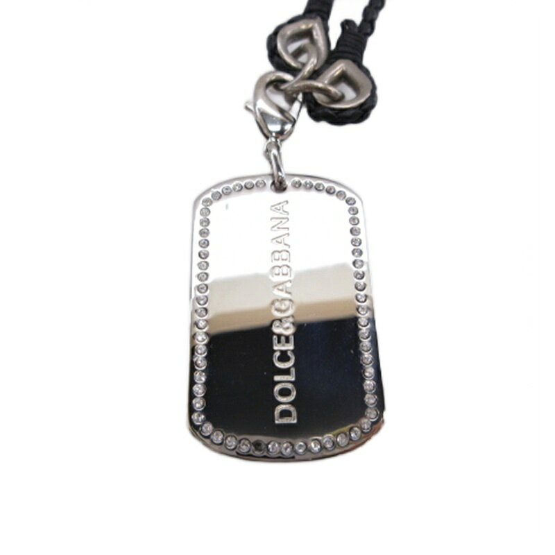 【中古】ドルチェ&ガッバーナ ドルガバ DOLCE&GABBANA ドッグタグ ネックレス ラインス ...