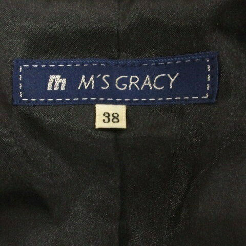 ブランド古着ベクトルプレミアム店の【中古】エムズグレイシー M'S GRACY ラビットファー ボレロ 半袖 38 ブラック 260811E レディース 【ベクトル 古着】 260811｜アングル3