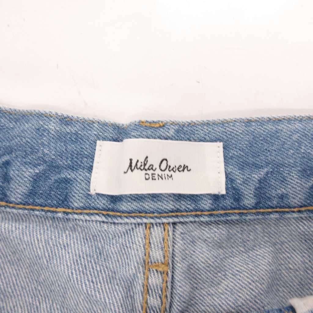 【中古】ミラオーウェン Mila Owen 美品 デニムパンツ ジーンズ 0 ストレートシルエット ワイド ダメージ加工 インディゴブルー /OB レディース 【ベクトル 古着】 261008 vectorpremium-19492407 ブランド古着ベクトルプレミアム店 サンプル画像3