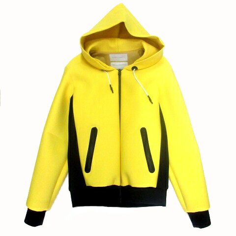 【中古】フミトガンリュウ FUMITO GANRYU 19SS FU1-BL-08 ジャケット パーカー 2 黄 イエロー メンズ 【ベクトル 古着】 200914 ベクトルプレミアム店
