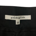 【中古】プライドグライド prideglide スカート 台形 フレア ギャザー ラメ 刺繍 裏地 ミニ丈 36 黒 ブラック ※MZ レディース 【ベクトル 古着】 231028 3