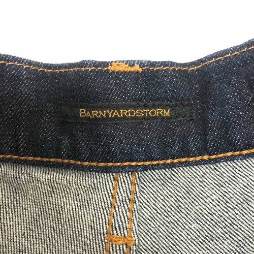 【中古】バンヤードストーム BARNYARDSTORM デニム ジーンズ パンツ ジップフライ 切りっぱなし 00 インディゴブルー レディース 【ベクトル 古着】 240213