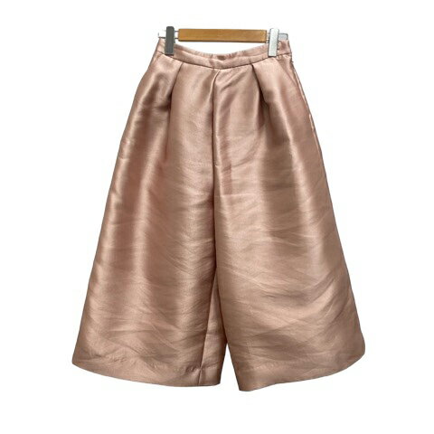 【中古】チェスティ Chesty パンツ ガウチョパンツ ワイドパンツ タック 光沢 無地 0 ピンク レディース 【ベクトル 古着】 240615