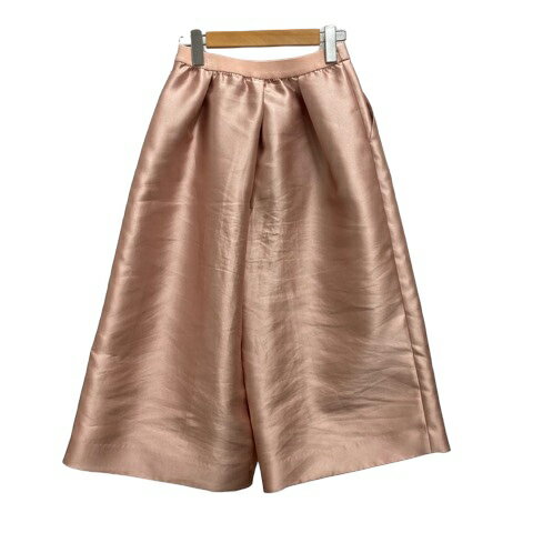 【中古】チェスティ Chesty パンツ ガウチョパンツ ワイドパンツ タック 光沢 無地 0 ピンク レディース 【ベクトル 古着】 240615