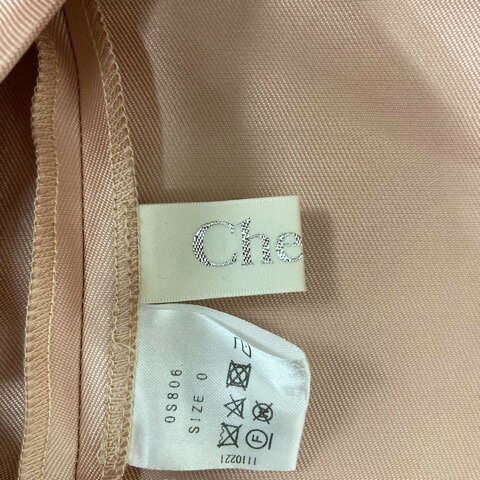 【中古】チェスティ Chesty パンツ ガウチョパンツ ワイドパンツ タック 光沢 無地 0 ピンク レディース 【ベクトル 古着】 240615