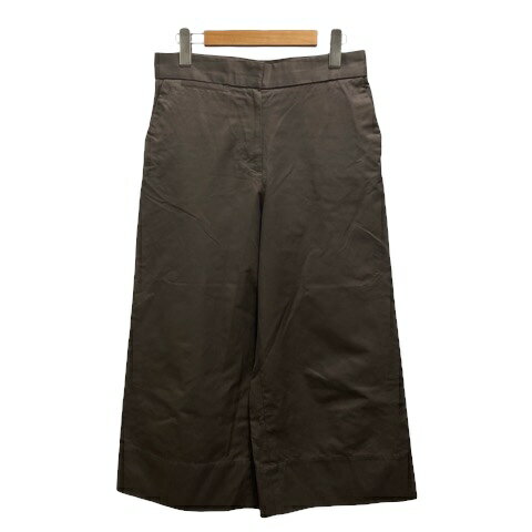 【中古】デミルクス ビームス Demi-Luxe BEAMS パンツ ワイド 無地 ロング丈 38 茶 ブラウン レディース 【ベクトル 古着】 241015