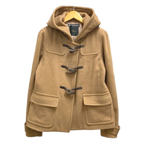 【中古】PONTETORTO Chez toi ダッフルコート ウール混 ショート丈 無地 茶 ブラウン レディース 【ベクトル 古着】 241119 【中古】PONTETORTO Chez toi ダッフルコート ウール混 ショート丈 無地 茶 ブラウン レディース 【ベクトル 古着】 241119