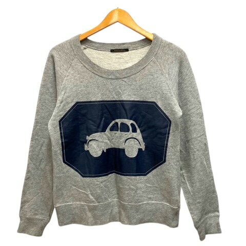 【中古】バンヤードストーム BARNYARDSTORM トレーナー スウェット クルーネック コットン プリント 長袖 1 グレー レディース 【ベクトル 古着】 241128