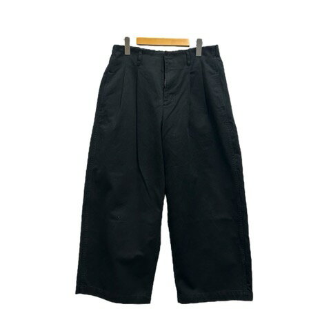 【中古】ジャーナルスタンダード ラックス JOURNAL STANDARD LUXE パンツ 無地 ウエストゴム タック コットン 22-030-440-0220-4-0 M 黒 ブラック レディース 【ベクトル 古着】 250127