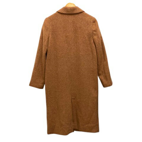 【中古】ビームスハート BEAMS HEART チェスターコート アウター ウール混 アルパカ混 ロング丈 長袖 M 茶 ブラウン レディース 【ベクトル 古着】 250221
