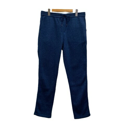 【中古】ビーミングバイビームス B:MING LIFE STORE by BEAMS イージーパンツ ヘリンボーン柄 ウエストゴム コットン 92-24-0247-803 L 青 ブルー メンズ 【ベクトル 古着】 250217