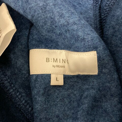 【中古】ビーミングバイビームス B:MING LIFE STORE by BEAMS イージーパンツ ヘリンボーン柄 ウエストゴム コットン 92-24-0247-803 L 青 ブルー メンズ 【ベクトル 古着】 250217