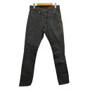 【中古】ニールバレット Neil Barrett BDE25G デニム ジーンズ スキニー ダメージ加工 ストレッチ 30 黒 ブラック メンズ 【ベクトル 古着】 250221(4)