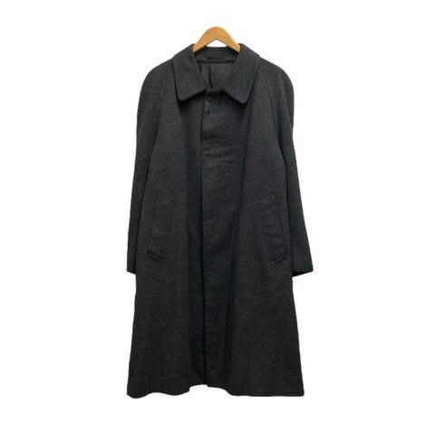 【中古】シッスル THISTLE コート 長袖 無地 ウール カシミヤ混 6370 R36-44 チャコールグレー レディース 【ベクトル 古着】 250228