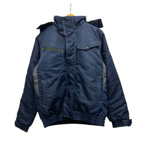 【中古】ワークマン ヒートアシスト ダブルフラップ HEAT ASSIST double flap ブルゾン 長袖 無地 GNT1001 LL 紺 ネイビー メンズ 【ベクトル 古着】 250615