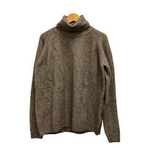 【中古】未使用品 無印良品 良品計画 ニット セーター タートルネック ウール混 長袖 M ダークモカブラウン レディース 【ベクトル 古着】 250612