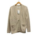 【中古】未使用品 アーバンリサーチ サニーレーベル URBAN RESEARCH Sonny Label カーディガン 長袖 Vネック 無地 コットン LA66-12S006 L ベージュ メンズ 【ベクトル 古着】 250510