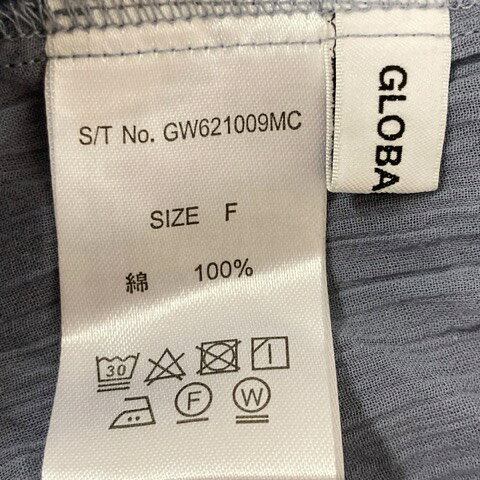 【中古】グローバルワーク GLOBAL WORK シャツ トップス 半袖 無地 F 青 ブルー レディース 【ベクトル 古着】 250628 vectorpremium-18545246 ブランド古着ベクトルプレミアム店 サンプル画像3