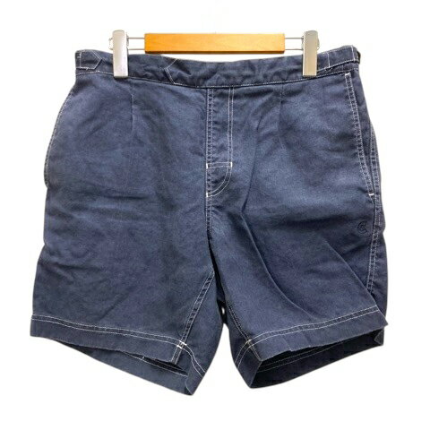 【中古】コロニー クロージング Colony Clothing ショートパンツ ハーフパンツ リネン ロゴ 46 紺 ネイビー メンズ 【ベクトル 古着】 250624 【中古】コロニー クロージング Colony Clothing ショートパンツ ハーフパンツ リネン ロゴ 46 紺 ネイビー メンズ 【ベクトル 古着】 250624