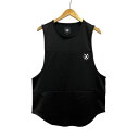 【中古】ゼノ XENO タンクトップ クルーネック プリント L 黒 ブラック 白 ホワイト レディース 【ベクトル 古着】 251011