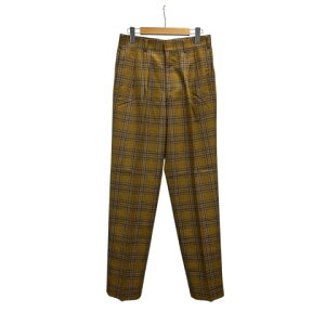 【中古】ジョニーローガン Johnny Rogan パンツ スラックス チェック ウール 35504 76 茶 ブラウン メンズ 【ベクトル 古着】 251016