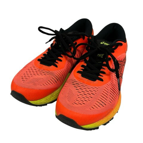 【中古】アシックス asics ゲル カヤノ 25 ウォーキングシューズ 総柄 1011A019 26.0 オレンジ 黒 ブラック 黄 イエロー メンズ 【ベクトル 古着】 260301