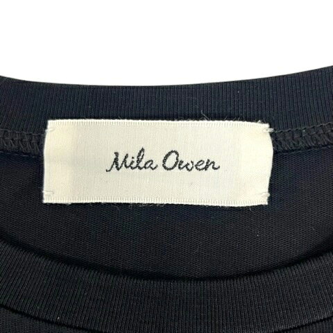 【中古】ミラオーウェン Mila Owen カットソー クルーネック コットン パワショル 七分袖 無地 0 黒 ブラック レディース 【ベクトル 古着】 260911 vectorpremium-19432607 ブランド古着ベクトルプレミアム店 サンプル画像3