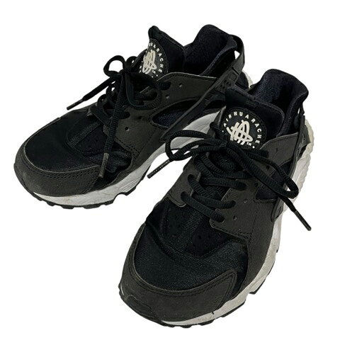 【中古】ナイキ NIKE スニーカー エアーハラチ Air Huarache 634835-006 ワンポイント 23.5 黒 ブラック レディース 【ベクトル 古着】 260907