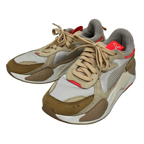 【中古】プーマ PUMA スニーカー コンベイ RS-X 'Convey' 380574-01 厚底 23 白 ホワイト ベージュ ピンク レディース 【ベクトル 古着】 260907